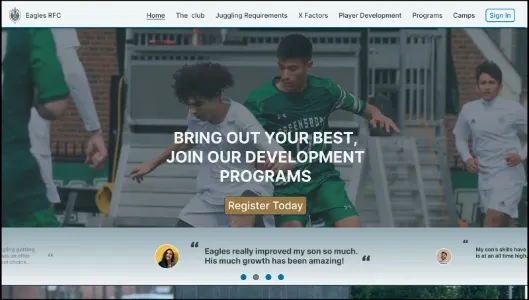 Sublime UX project gallery - eagles