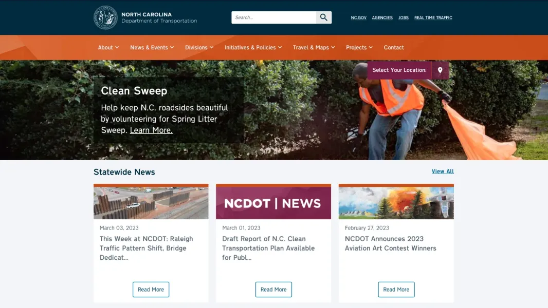Sublime UX web development - ncdot